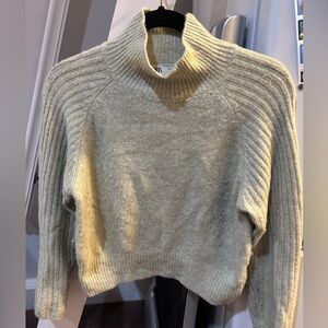 Zara cropped turtleneck sweater